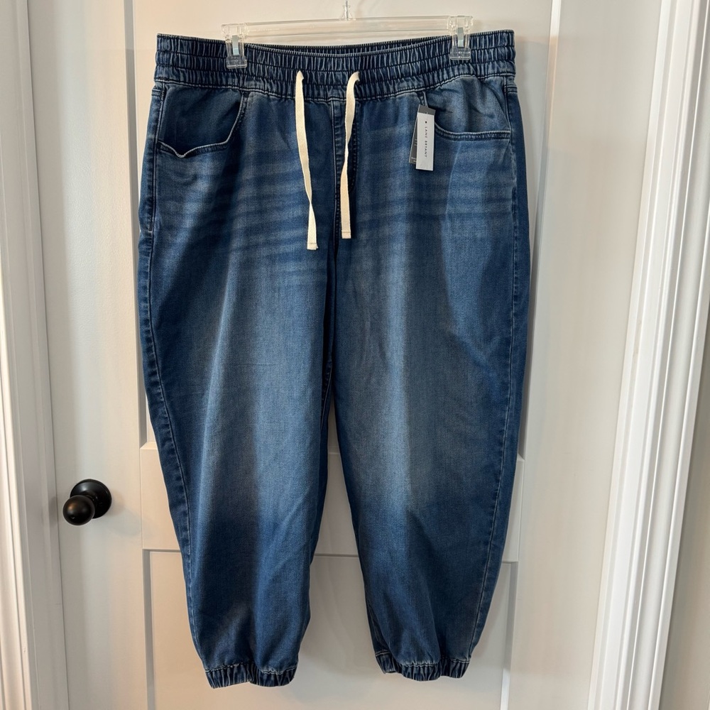 Lane Bryant Pull On Cloud Knit Denim Jogger